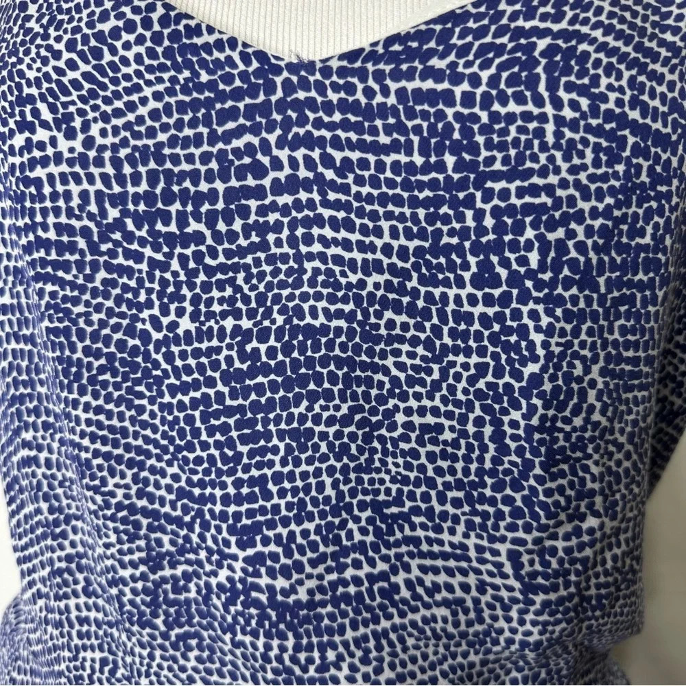 Derek Lam 10 Crosby  Blue White Pattern Dress Size 10 - Picture 2 of 4